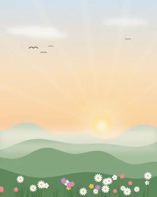 Quiet Morning Verse Urdu design template preview