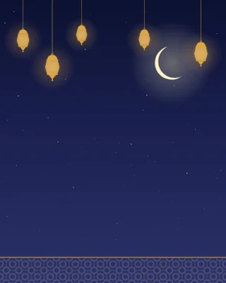 Ramadan Kareem Glow Urdu design template preview